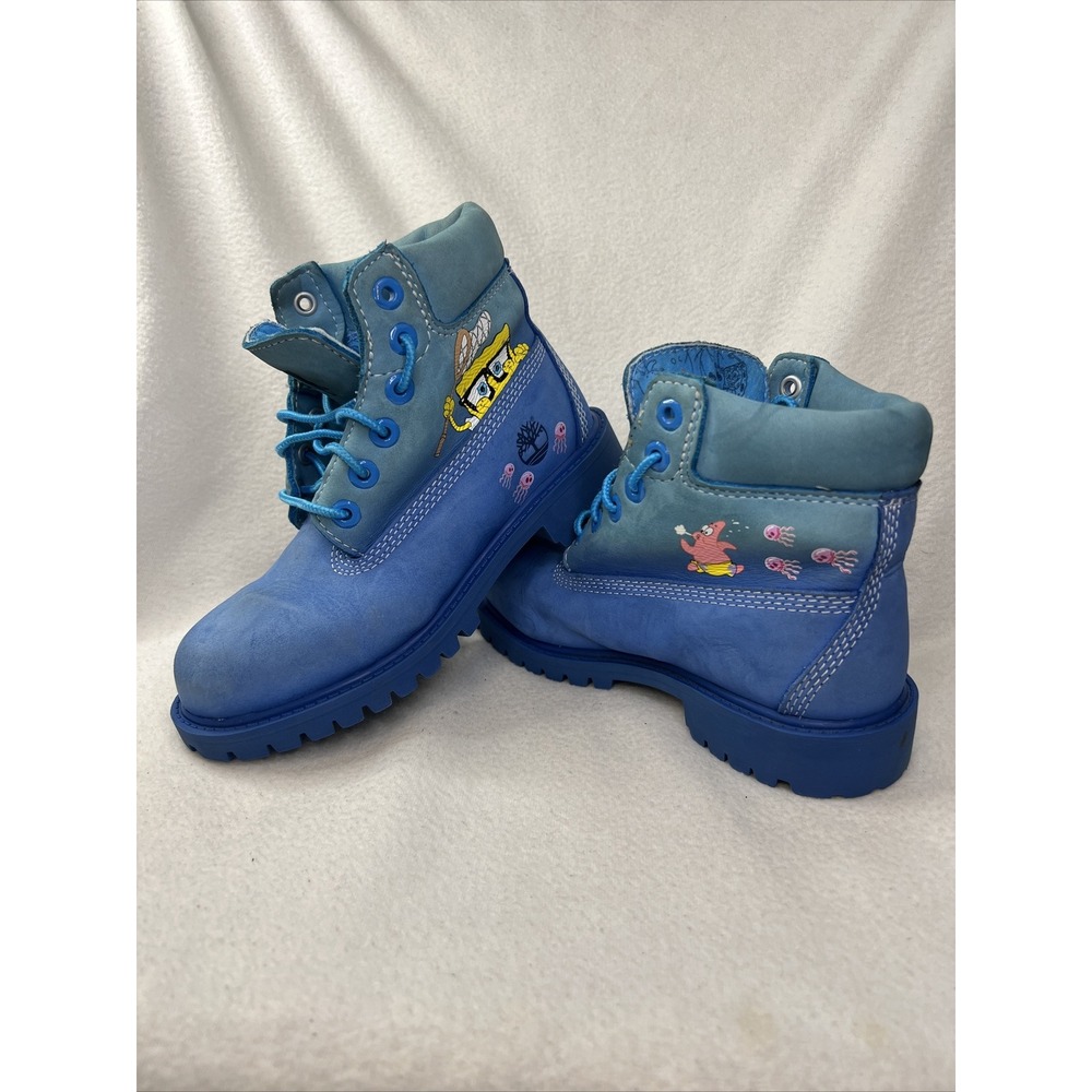 TIMBERLAND x SPONGEBOB YOUTH 6" PREMIUM BOOT  BLUE Size 13